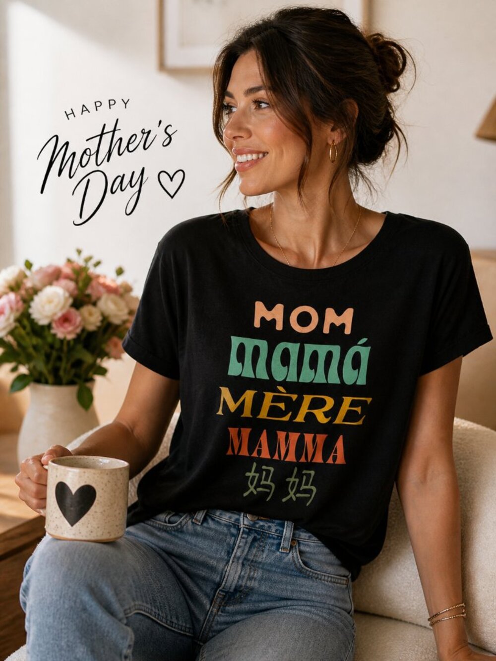Anthropologie x Midnight Rider “Mom” Graphic Tee – Size Small – Made in USA 💐